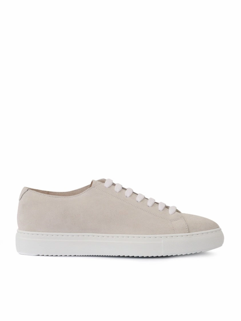 Suede Sneakers With Clean White Sole flat - sole shoes beach running