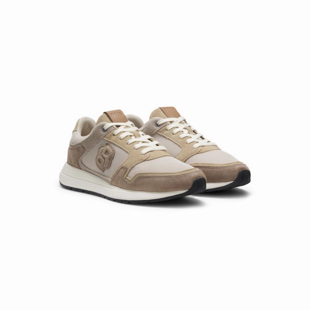 energy - returning sole shoe feature Stylish Accessory Suede trainers with Double B monogram