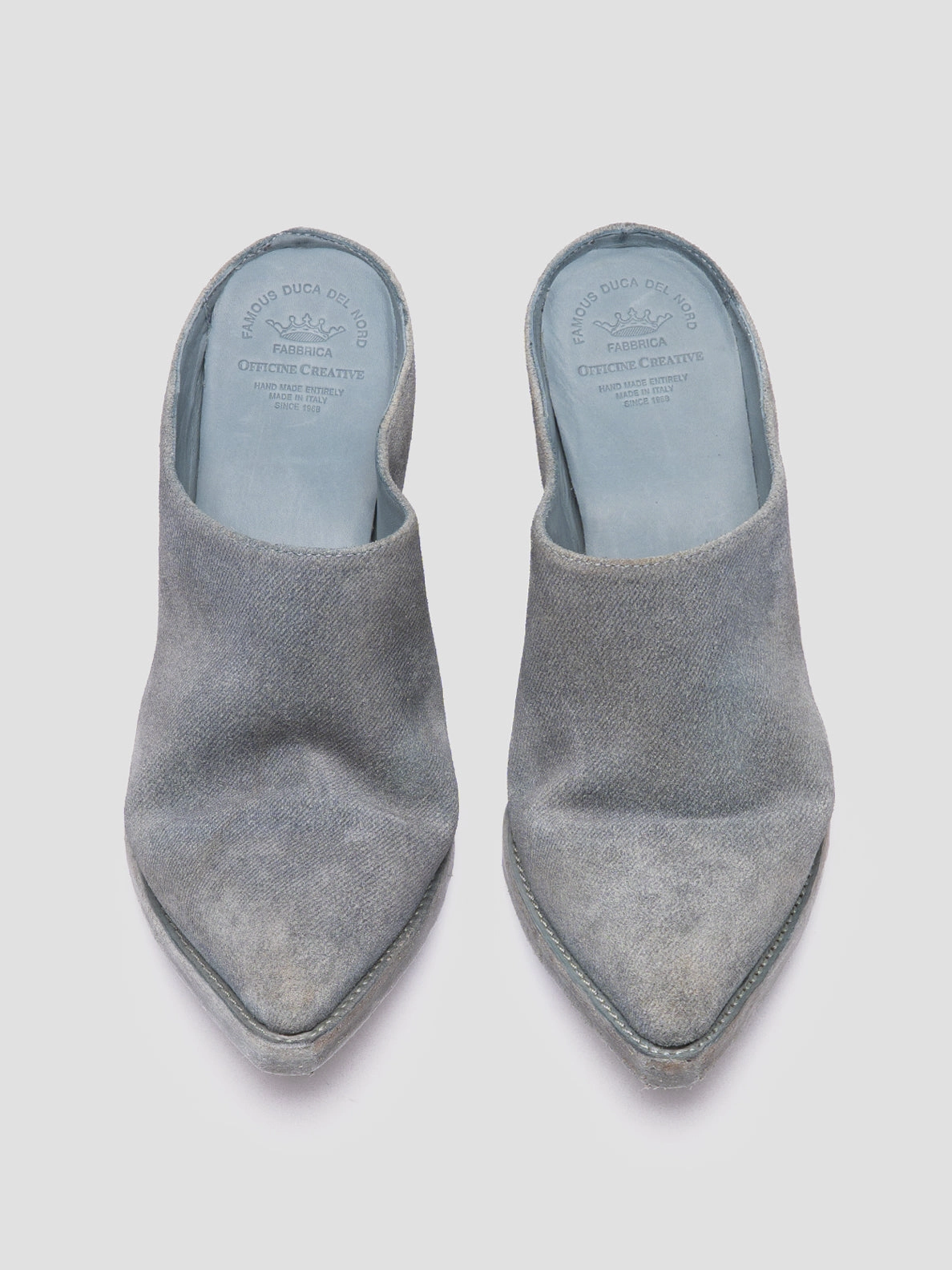 Back to Nature Flexible walking shoes WANDA DD 101 - Blue Suede Mule