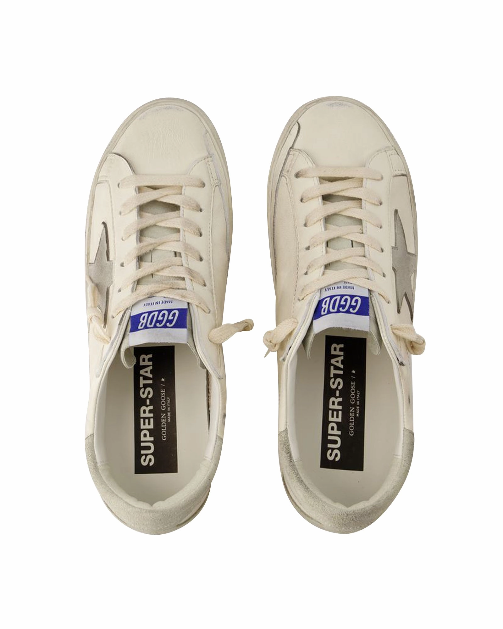 comfort - brand shoes reinforced - toe - area - durability shoes Super Star Sneakers - Golden Goose Deluxe Brand - Leather - White