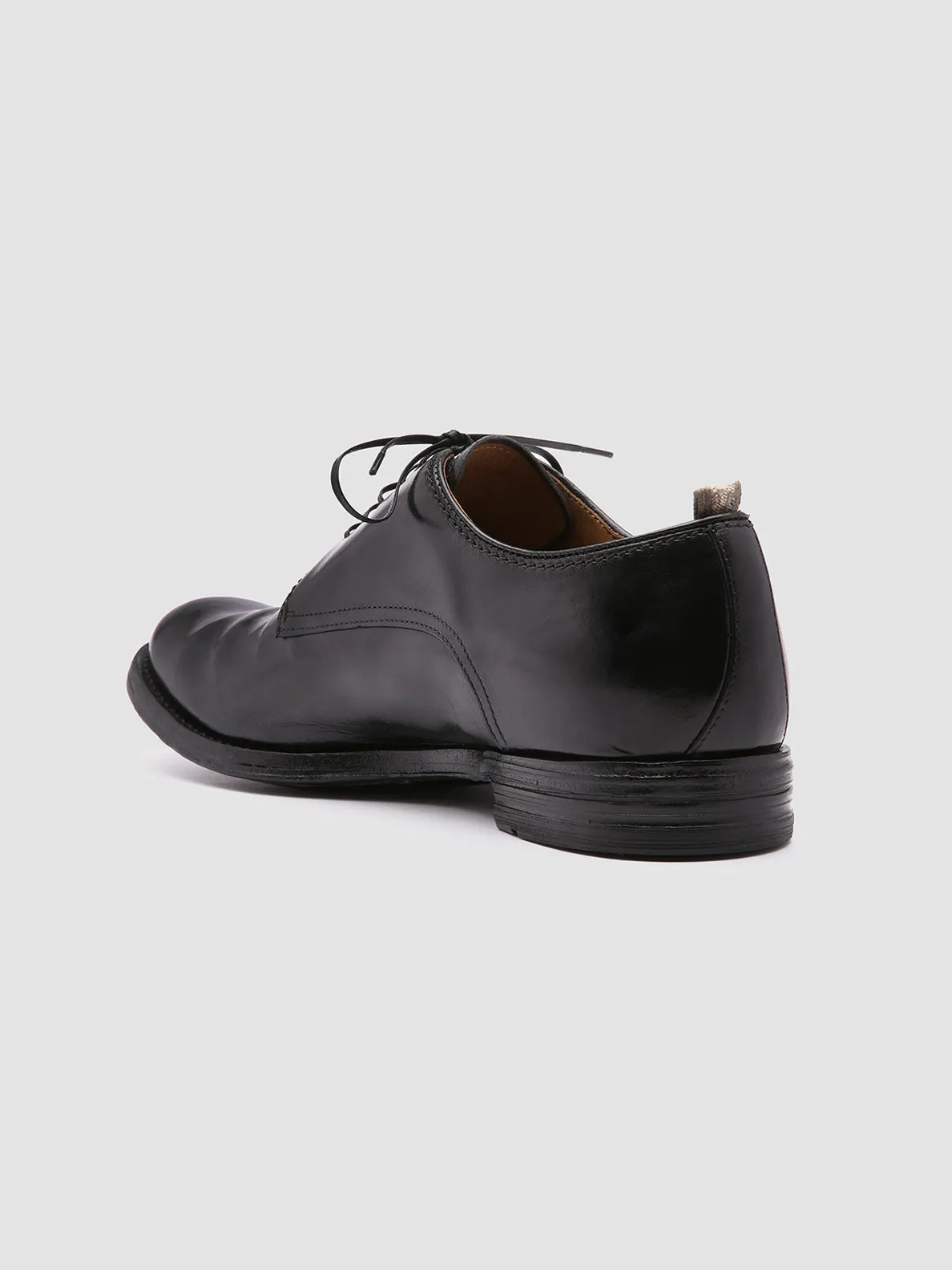 ANATOMIA 012 - Black Leather Derby Shoes Easy Pair Lounge Fit