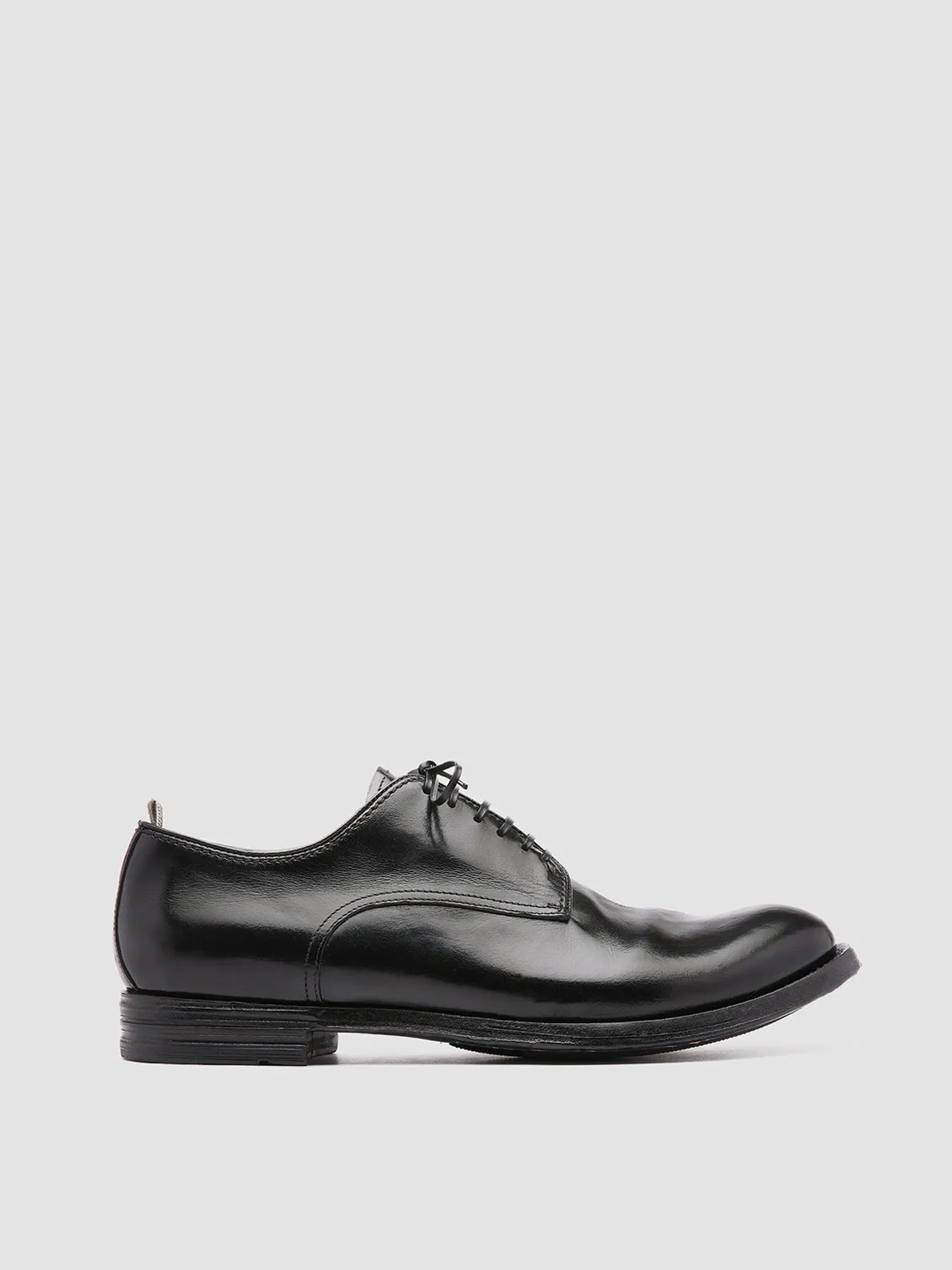 Smooth Grain ANATOMIA 012 - Black Leather Derby Shoes