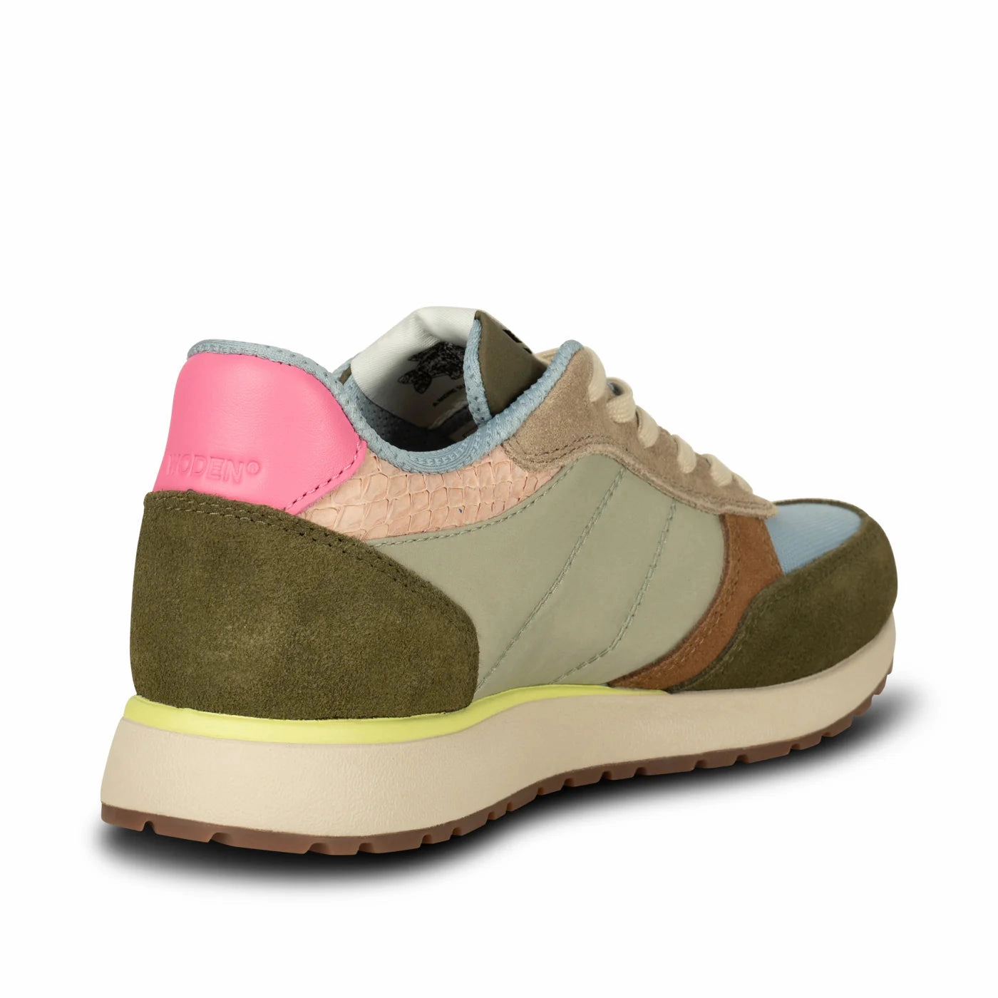 Hop Step Woden Women's Ronja Sneaker in Stone Multi