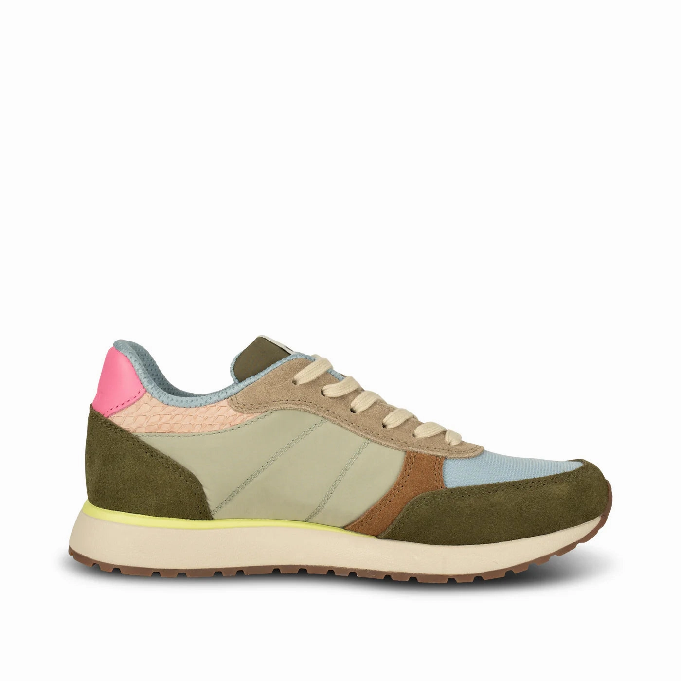 simple details Soft Support Woden Women's Ronja Sneaker in Stone Multi