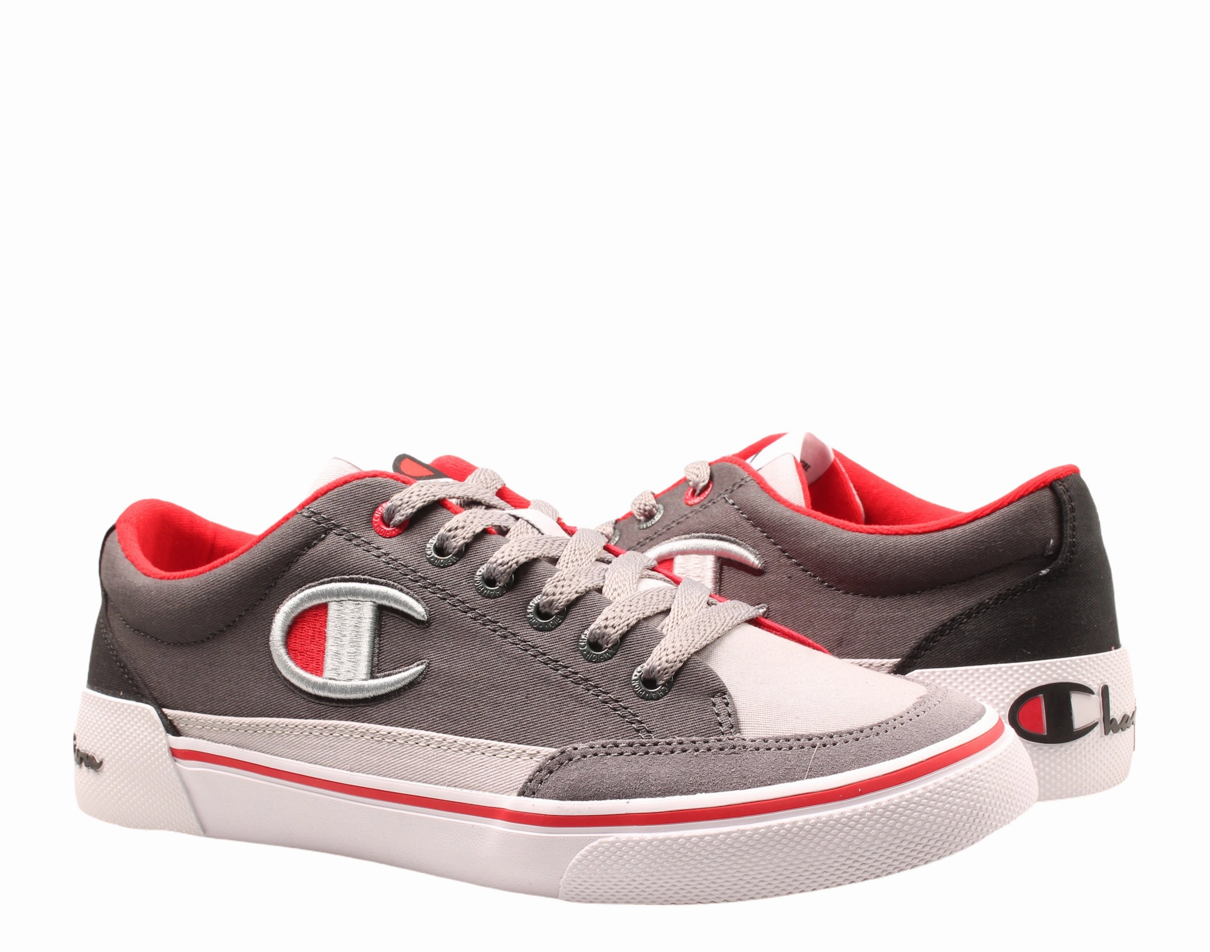 Champion Lifea??? Bandit Colorblock Canvas Grey/Red Men's Sneakers CP101099M All - gender