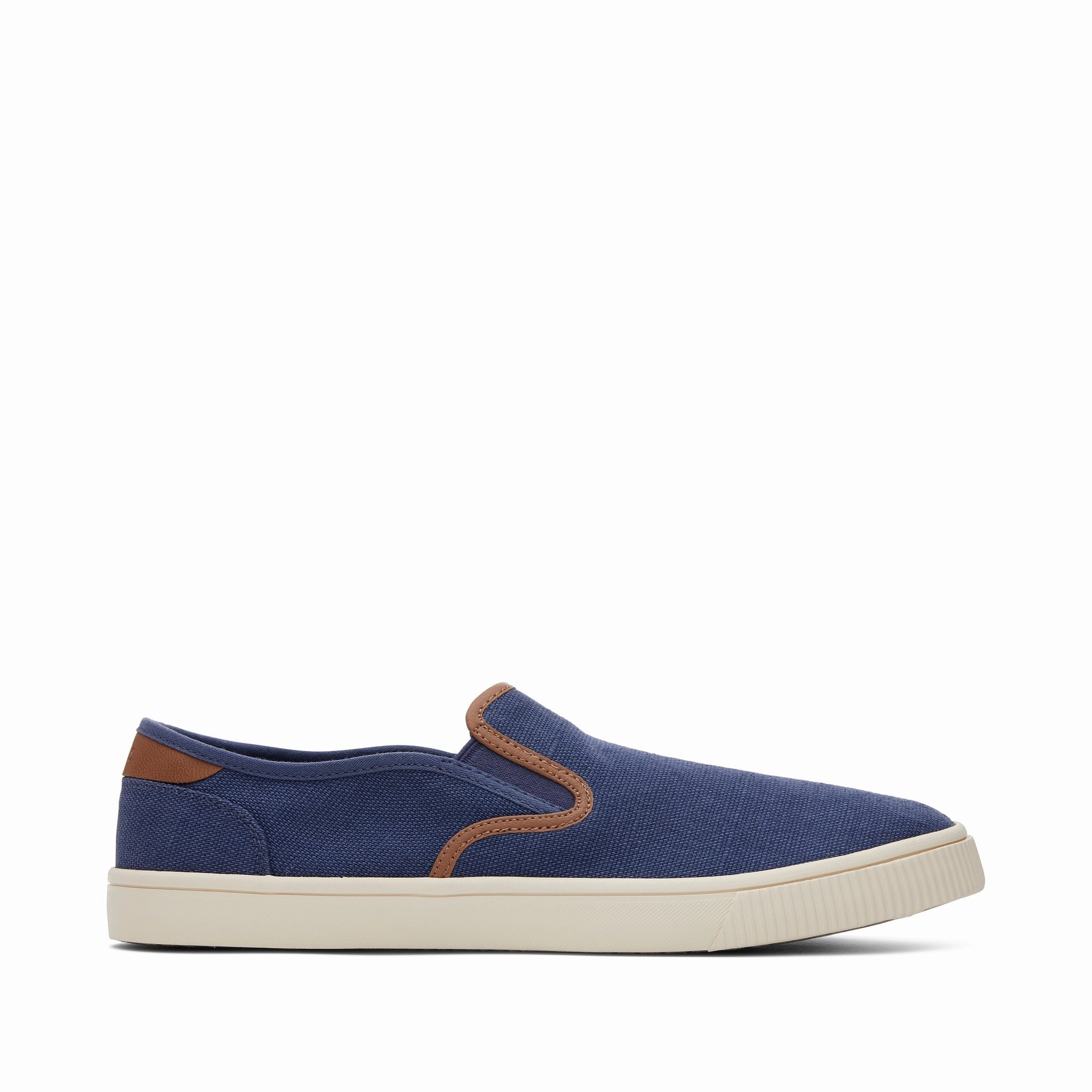 Baja Blue Heritage Canvas Slip On Sneaker Contoured Footbed