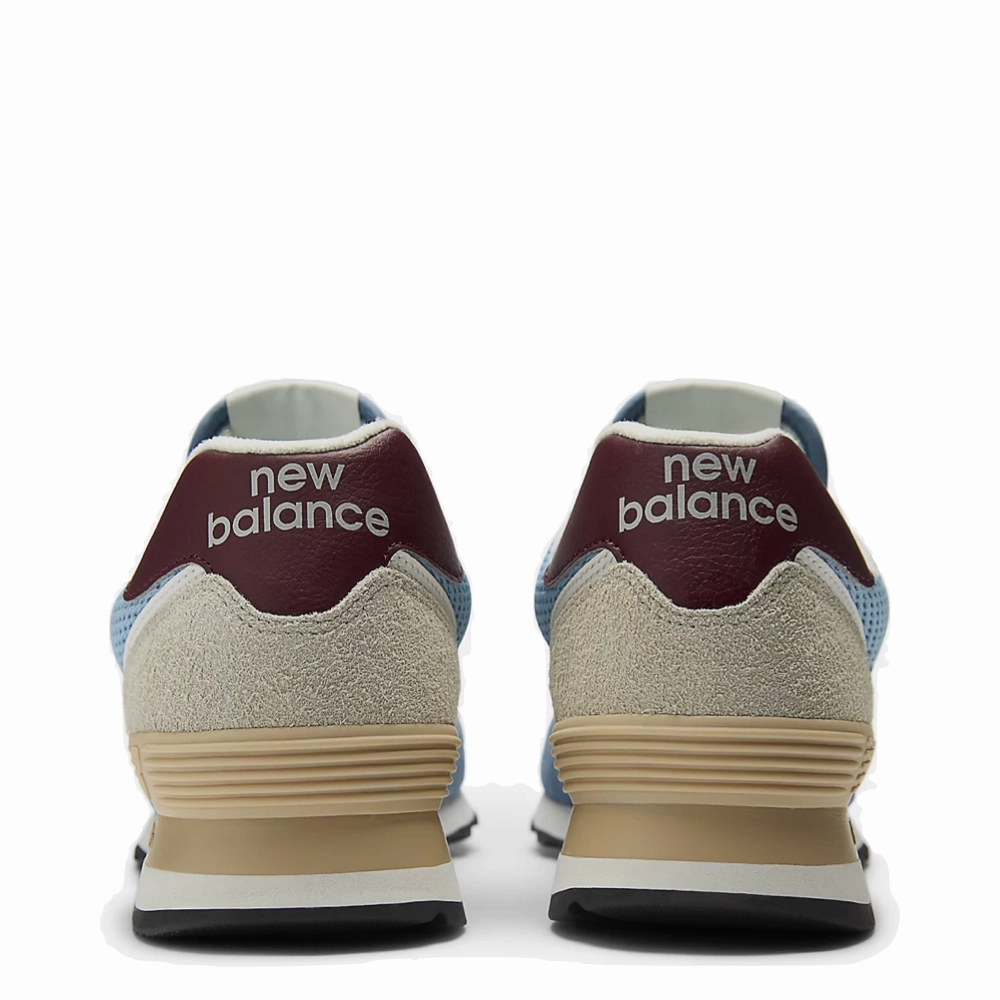 Midsole Support Breathable   lining New Balance Women's 574 Sneaker in Shoreline Blue with Stillwater