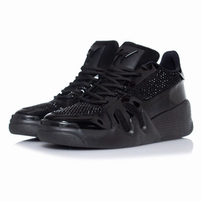 Shock-absorbing indoor - wear shoes TALON black trainers with rhinestones