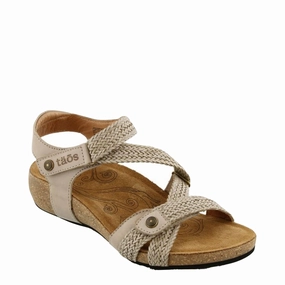 Trendy Footwear Taos Women's Trulie Strap Sandal in Stone