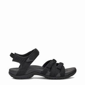 Standing Comfort Teva Women's Tirra Web Waterproof Sandal in Black/Black