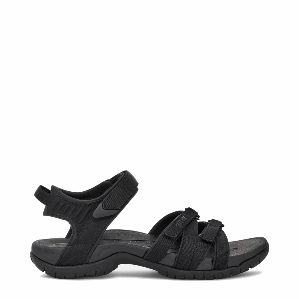 Standing Comfort Teva Women's Tirra Web Waterproof Sandal in Black/Black