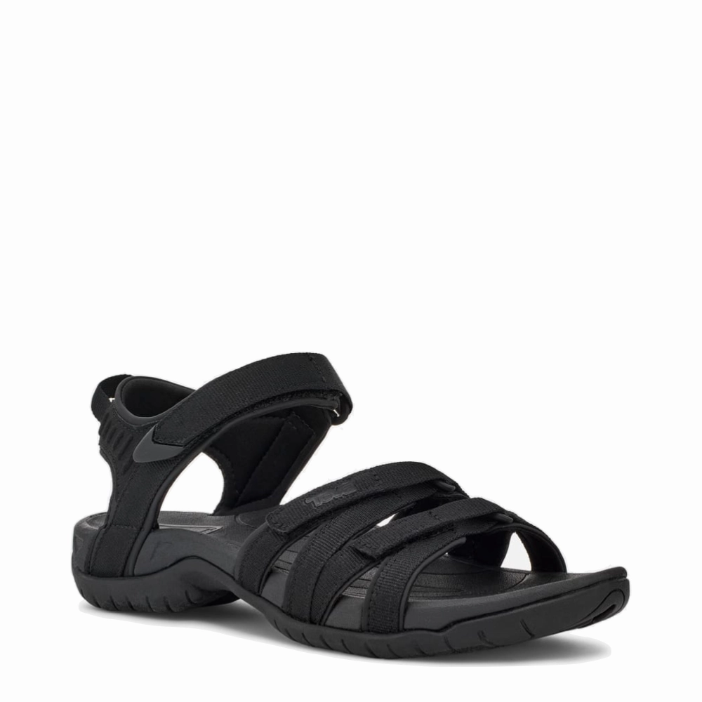 Teva Women's Tirra Web Waterproof Sandal in Black/Black Adjustable Design