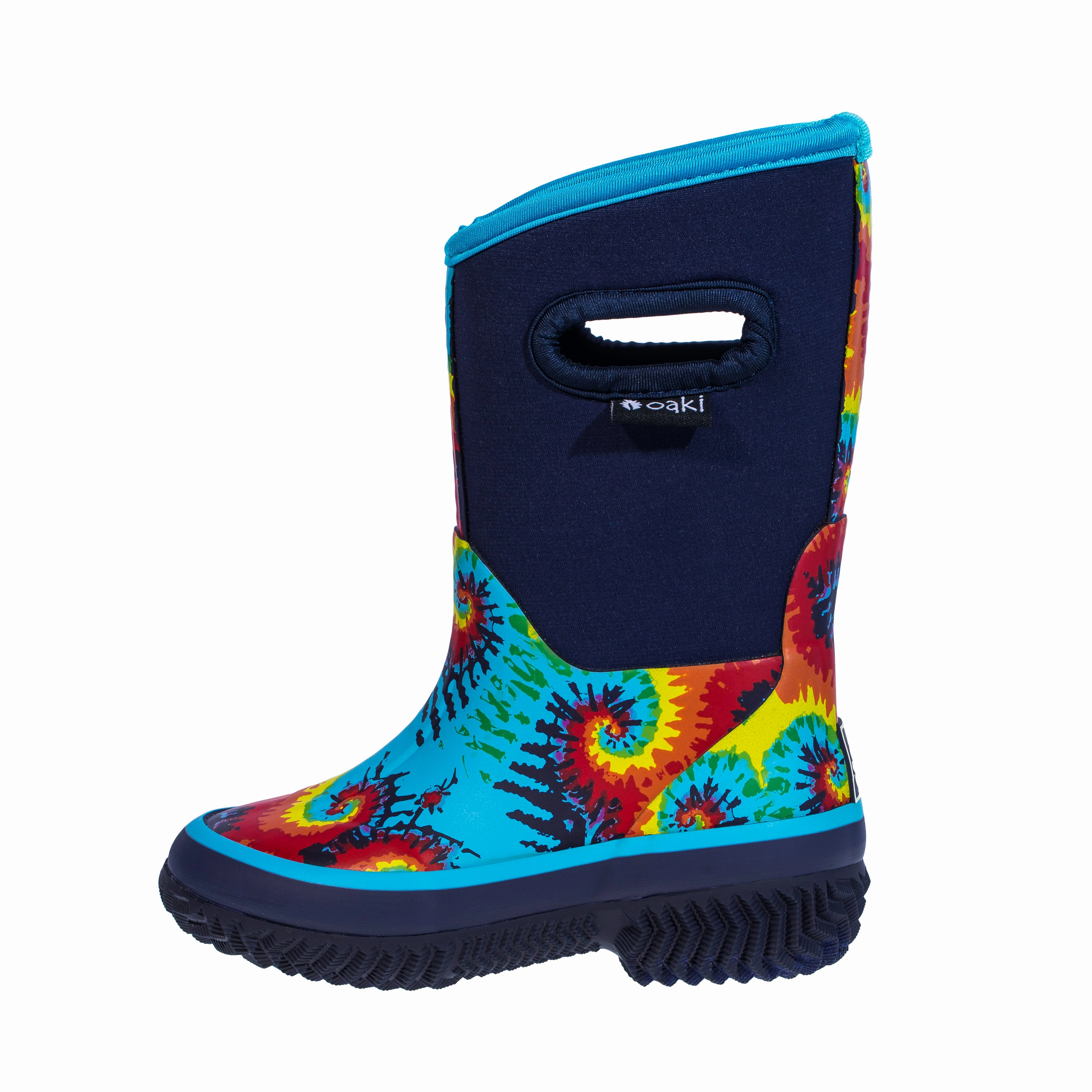 Easy to Wear Casual Day Heels Tie Dye Neoprene Rain/Snow Boots