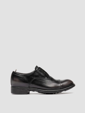 Versatile Shoes CALIXTE 003 - Dark Grey Leather Oxford Shoes