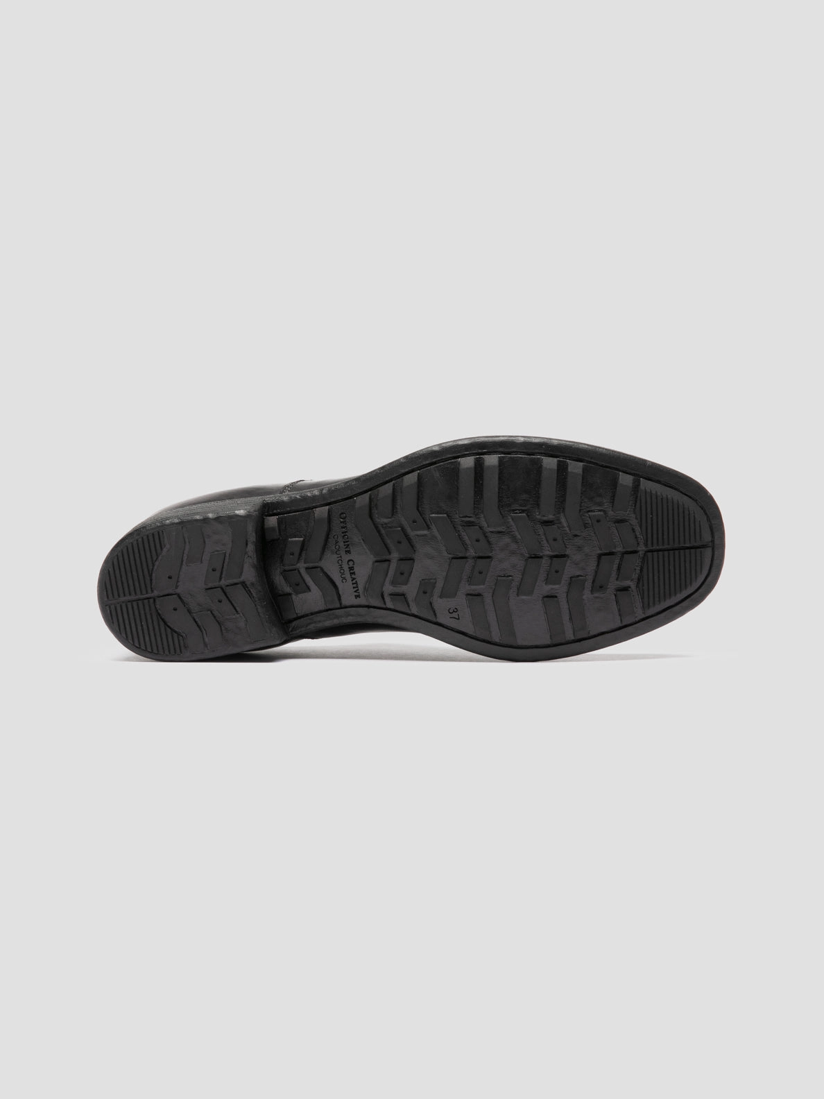 Open Desk CALIXTE 003 - Dark Grey Leather Oxford Shoes