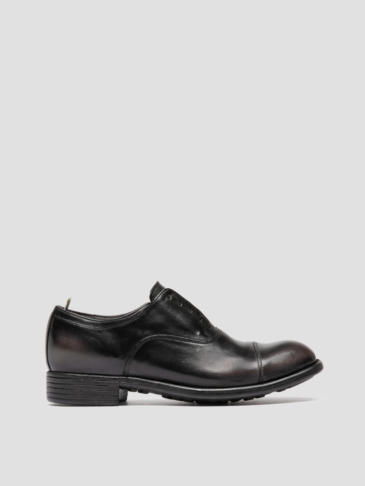Versatile Shoes CALIXTE 003 - Dark Grey Leather Oxford Shoes