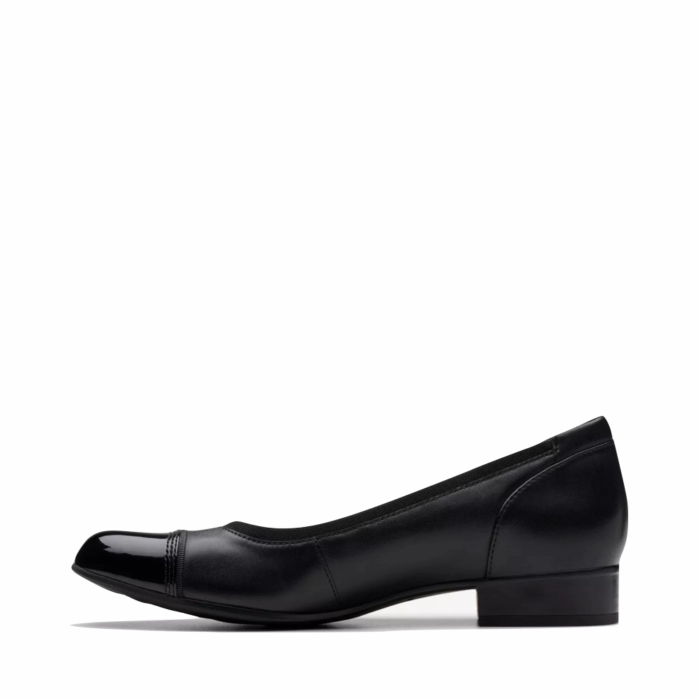 Museum Opening Slip On Clarks Women's Krystine May Leather Pump in Black