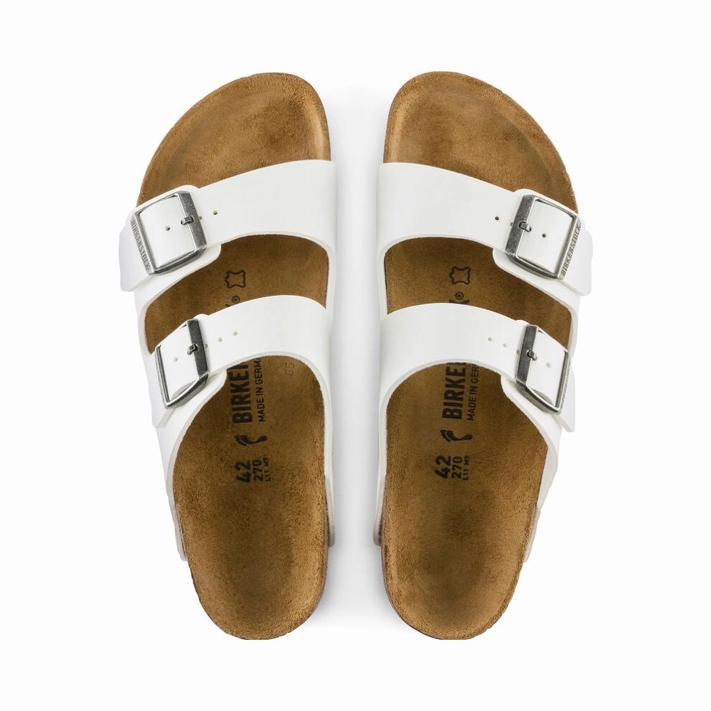 Birkenstock Arizona Birko-Flor Sandal in White Slip In