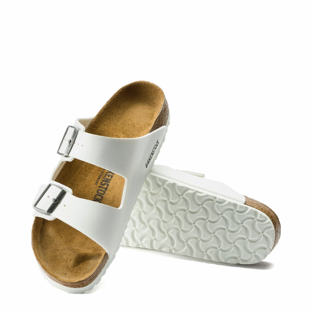 Quality Design Post Gym Birkenstock Arizona Birko-Flor Sandal in White
