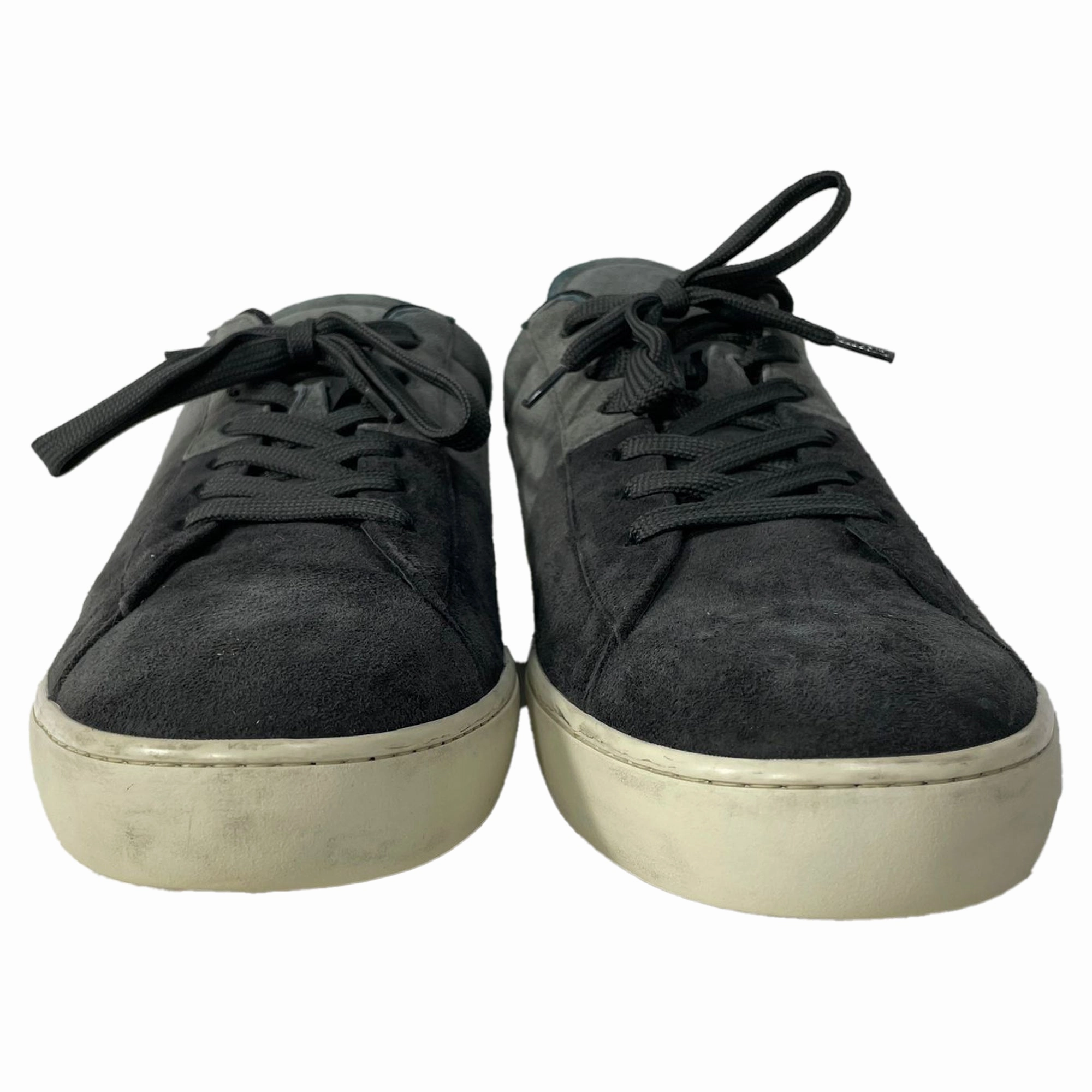 Tod's  Allacciato Color-Block Lace-Up Sneakers in Black and Grey Suede foot biomechanics