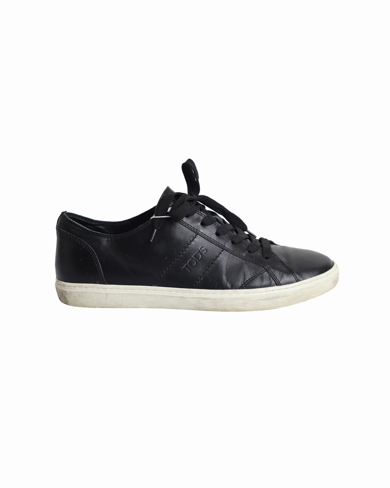Lightweight Midsole minimalist - feature shoes Tod's Low Top Sneakers in Black Leather