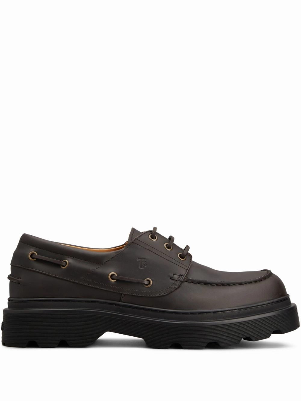 Patterned running in urban areas Tod's Men's Leather Boat Shoes