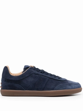 Custom - made Solid Color Tod's Men's Tabs Suede Sneakers