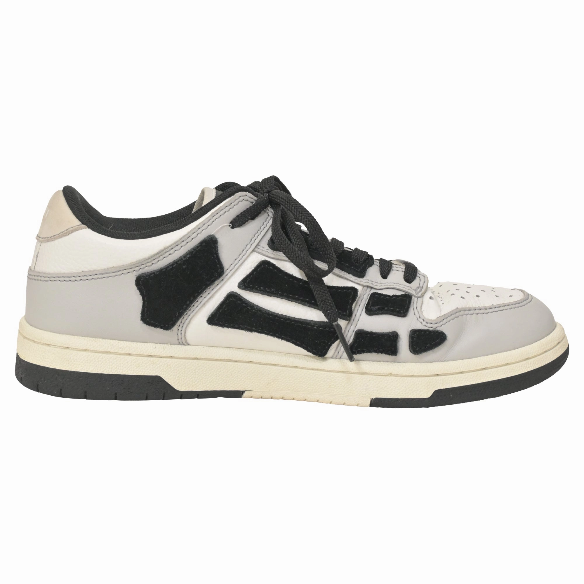 Amiri Skel Top Low Sneakers in White Leather high - top shoes