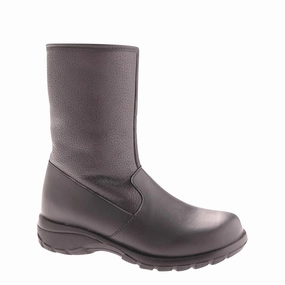Trend Fit Dry Feet Toe Warmers Women's Shield Mid Side Zip Waterproof Leather Boot in Black