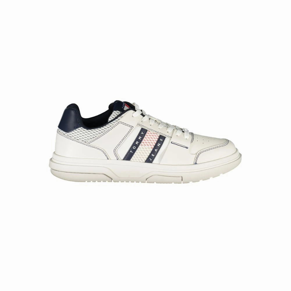 Tommy Hilfiger Leather Men Men's Sneaker running in natural tracks shoes Comfort Stride