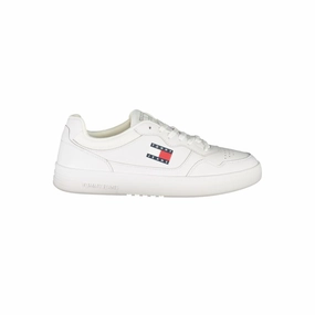 running in a tram station area shoes Autumn Running Tommy Hilfiger Leather Mens Men's Sneaker