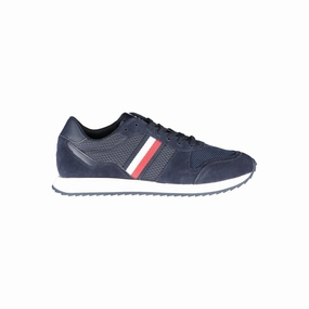 easy - to - clean running shoes Matte Tommy Hilfiger Polyester Men Men's Sneaker