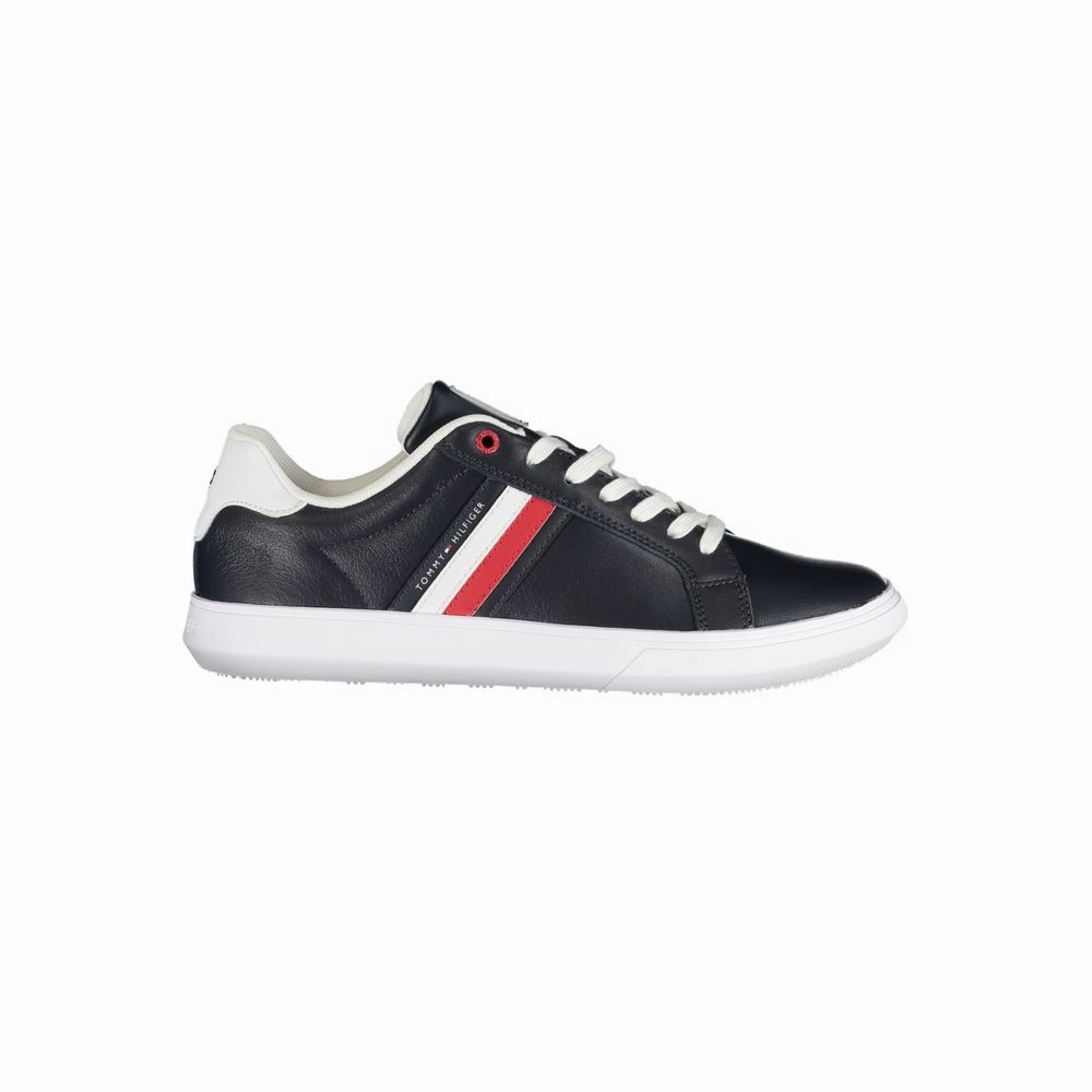 Tommy Hilfiger Sleek Lace-Up Sneakers with Contrast Men's Details modern - style Interchangeable