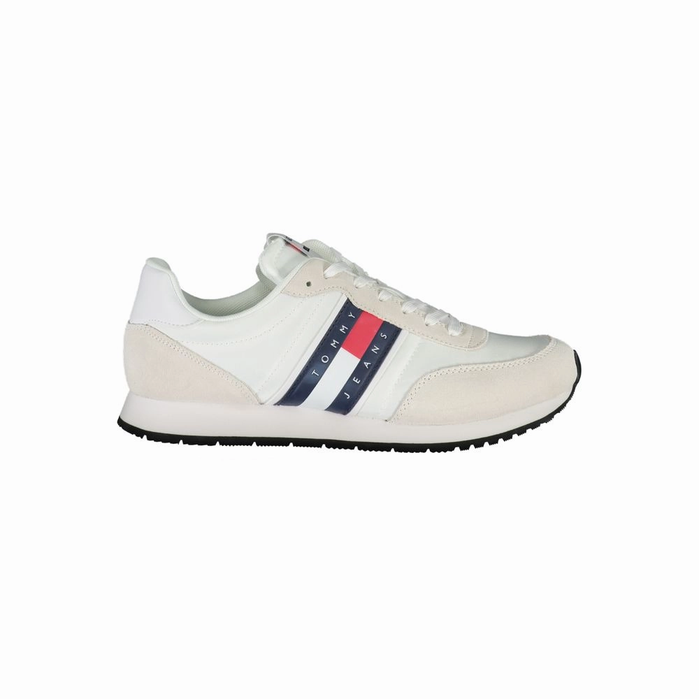 running for a healthy lifestyle running with watch shoes Tommy Hilfiger Sleek Sneakers with Contrasting Men's Details