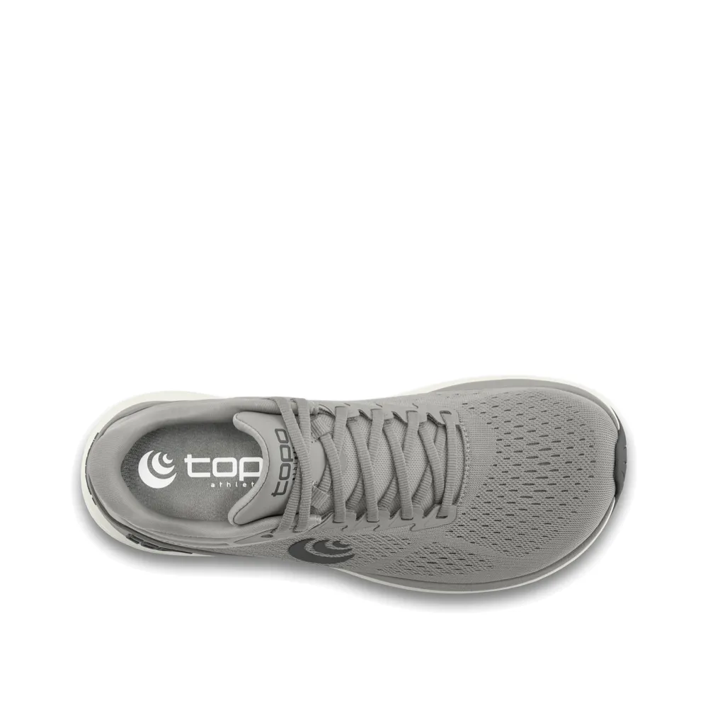 Topo Men's Phantom 3 Running Sneaker in Grey Adjustable Feature
