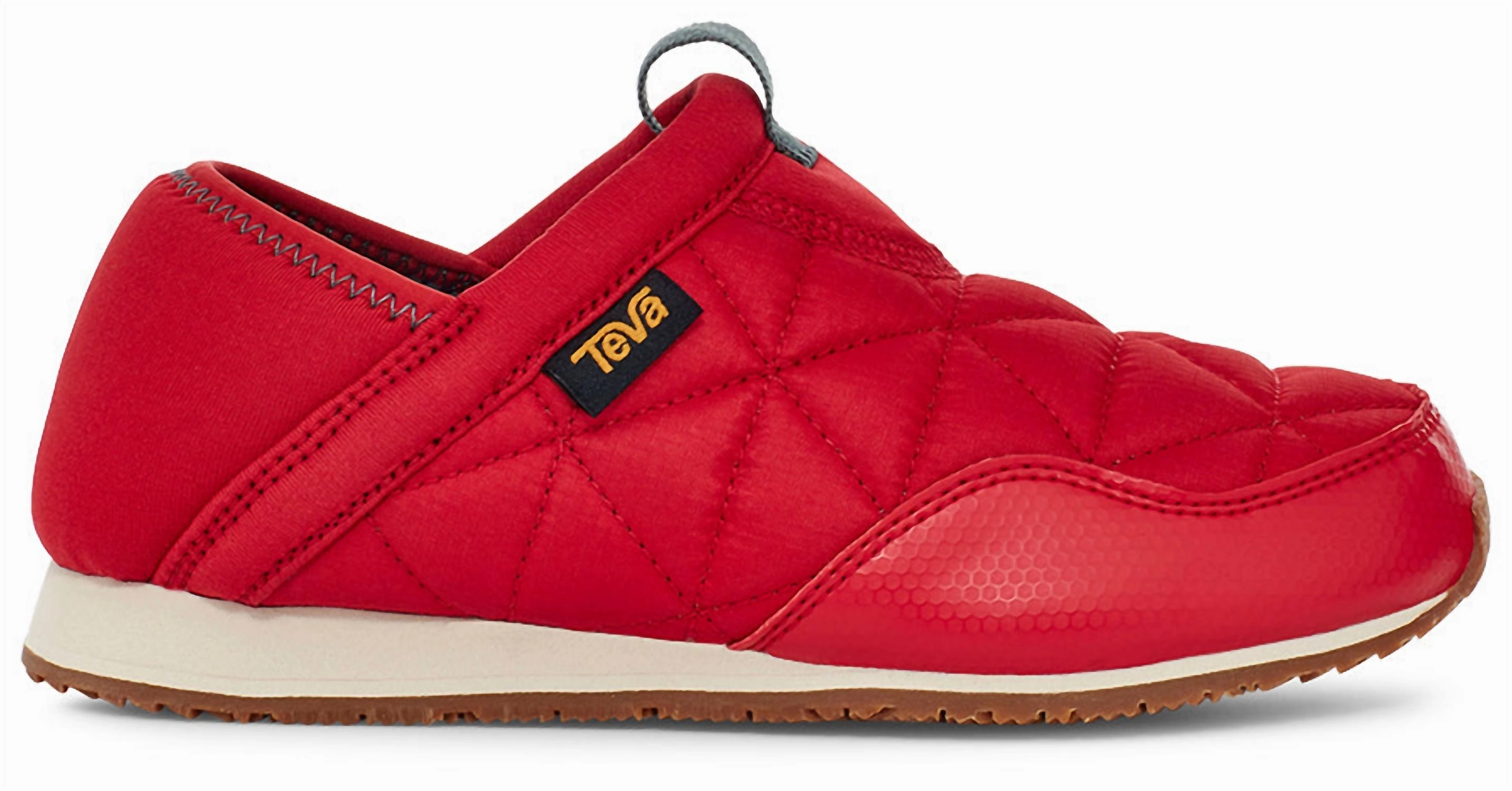 Kids - Ember Moc Sneaker In True Red recycled - material - feature shoes running on road