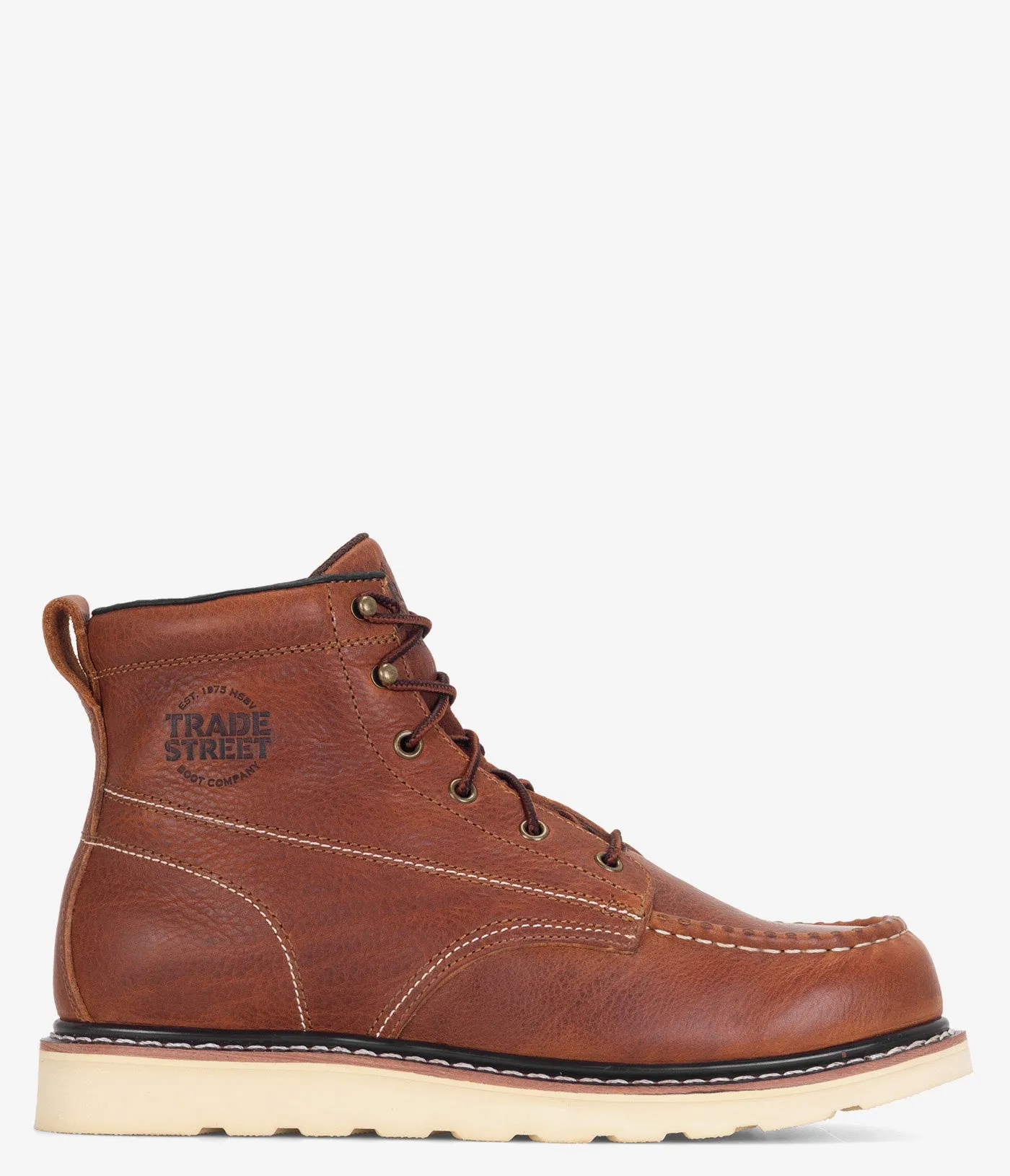 Trade Street Foundation Wedge Work Boot - Men Hope Step