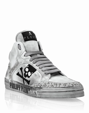 colorful Nappa Leather Hi-Top Sneakers Studs Retrokickz TM