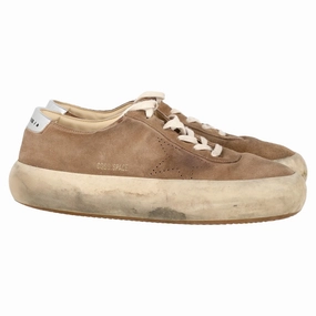 Solo - running Toe Area Golden Goose Space Star Sneakers in Brown Suede