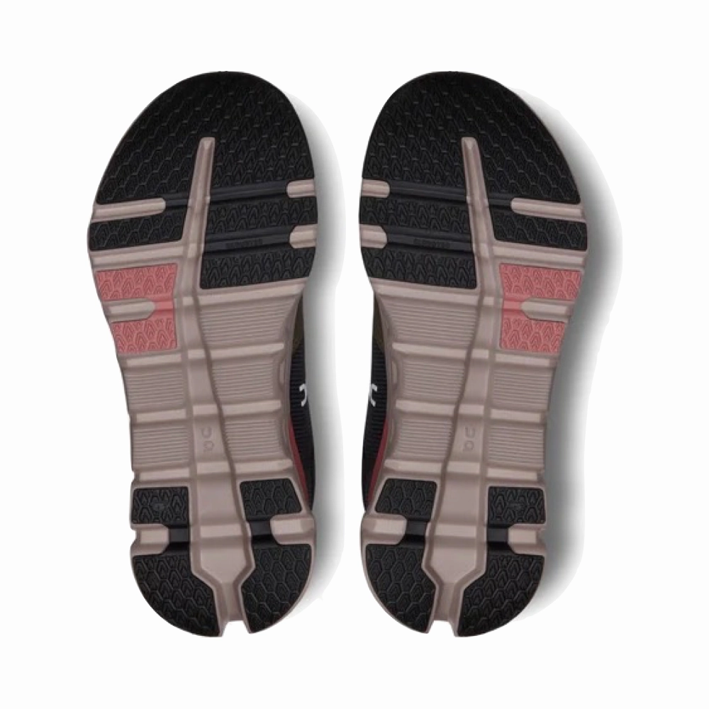 On Women's Cloudrunner 2 Waterproof Sneaker in Olive/Mahogany ComfortFit Mobility Ease