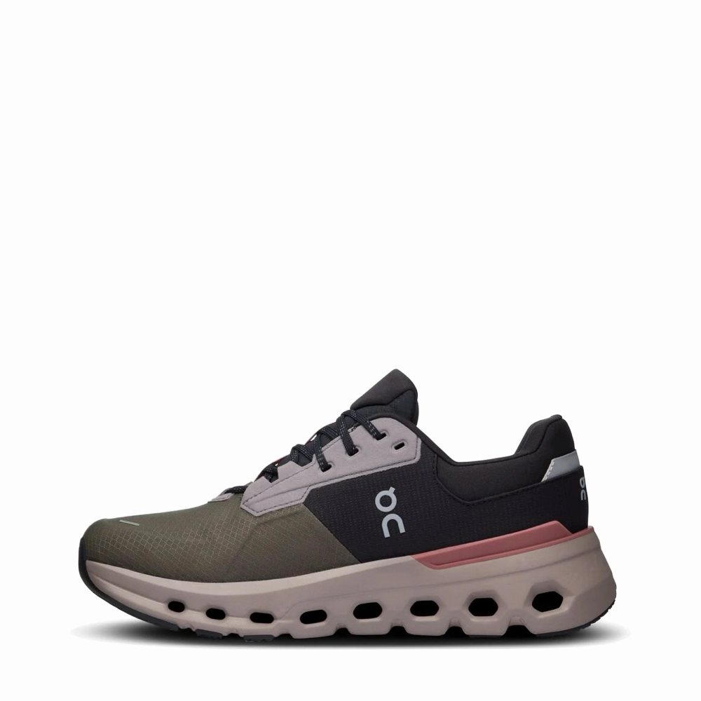 Friend Jog On Women's Cloudrunner 2 Waterproof Sneaker in Olive/Mahogany