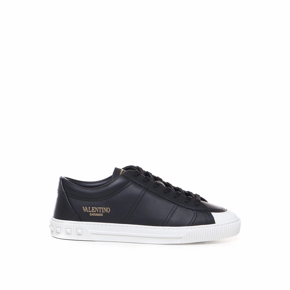 Valentino Garavani Leather Men's Sneakers running in cold weather