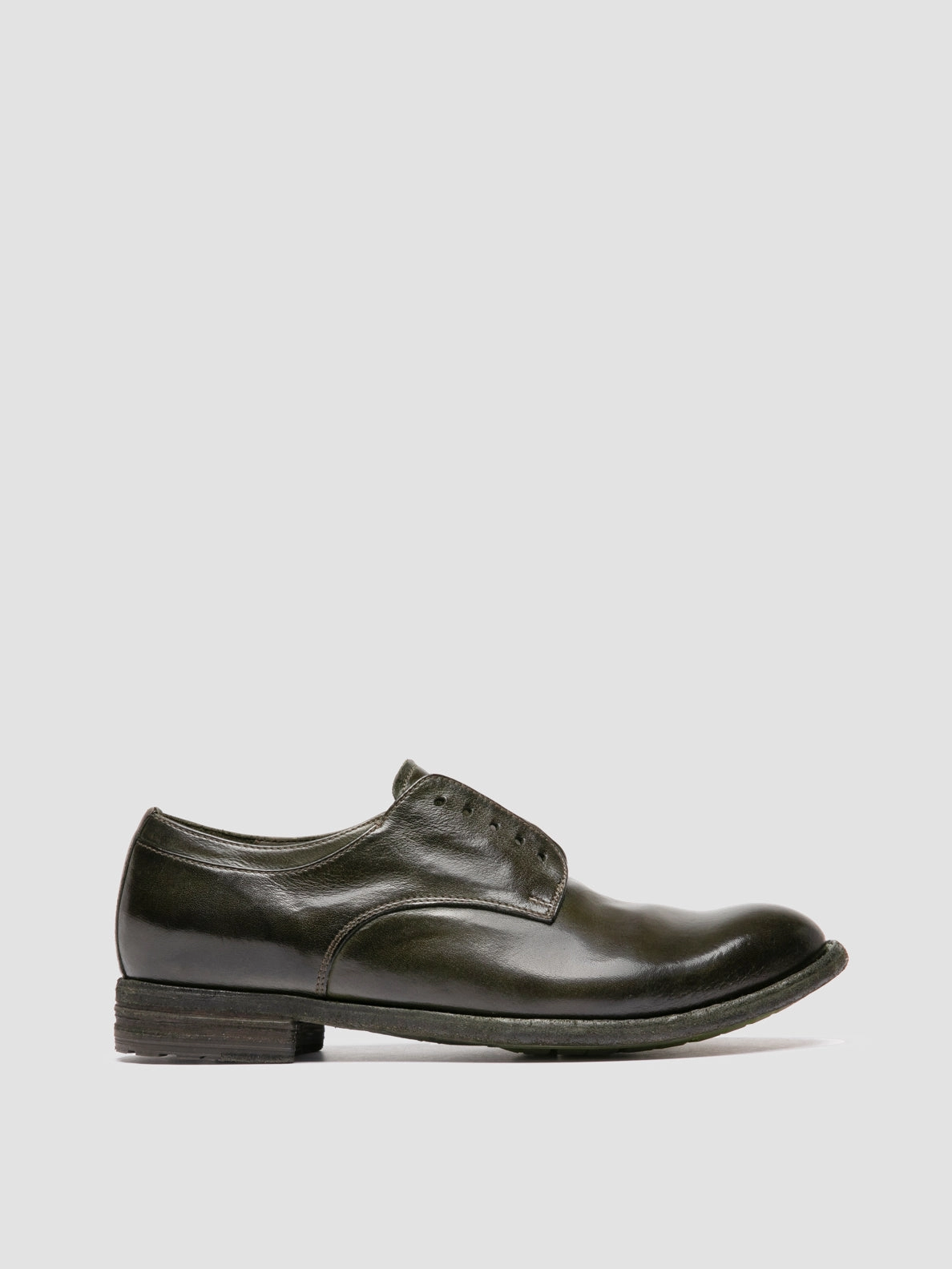 Board Room LEXIKON 012 - Dark Green Leather Derby Shoes