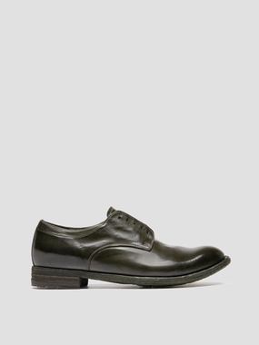 Board Room LEXIKON 012 - Dark Green Leather Derby Shoes
