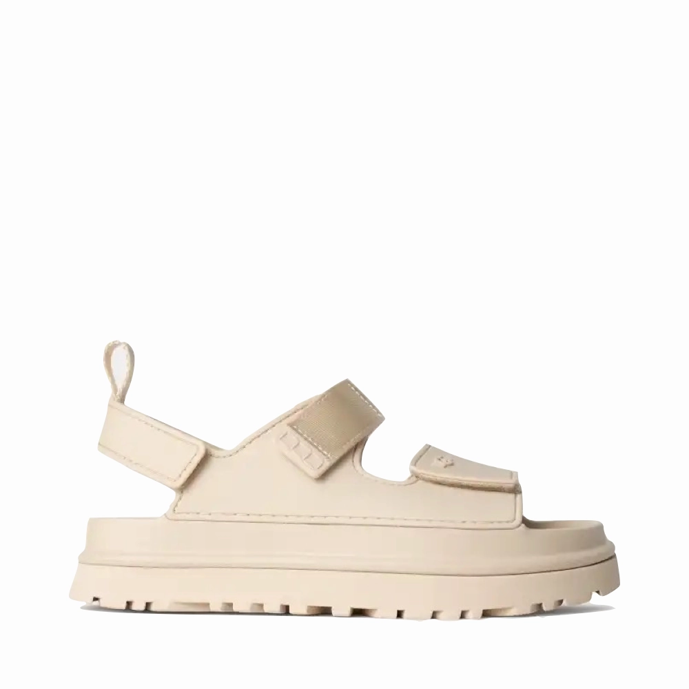 Ugg Women's GoldenGlow Platform Sandal in Sea Salt Outdoor Fashion