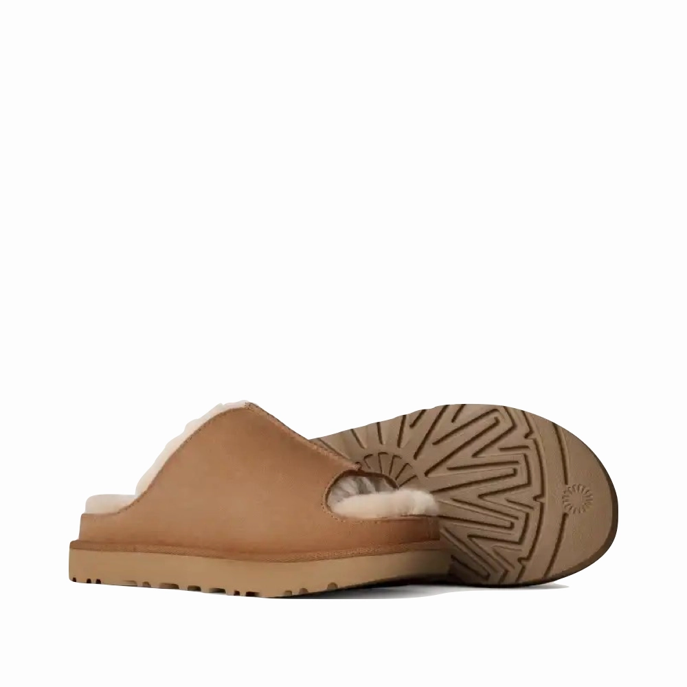 Water Repellent Ugg Women's Greenport Slide in Chestnut