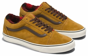 Running Technology lunch - time runs Unisex Vans Old Skool Cozy Hug Shoes In Brown