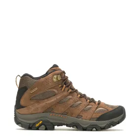 Merrell Men's Moab 3 Mid Waterproof Hiking Boots in Earth Brown Glow Hike