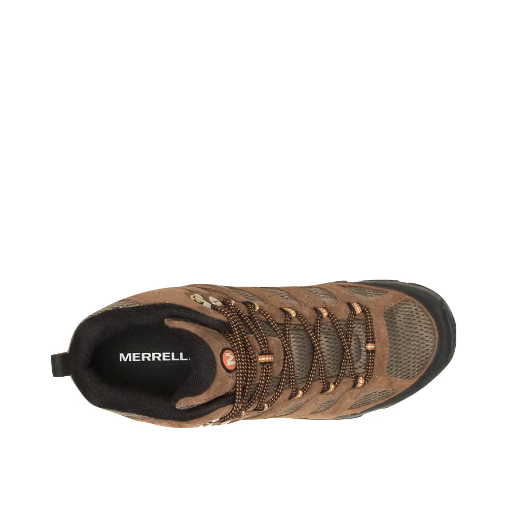 Merrell Men's Moab 3 Mid Waterproof Hiking Boots in Earth Brown Fast Wear Flat Comfort