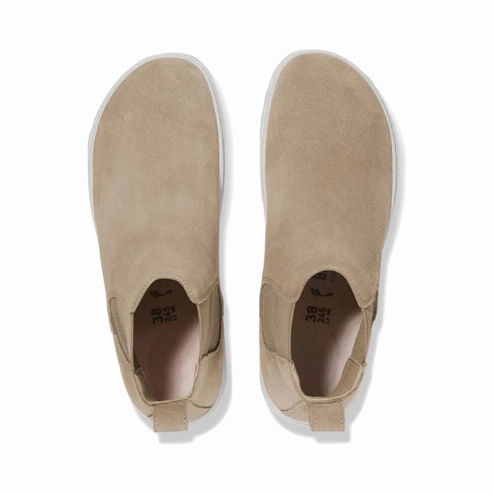 Color Fun Birkenstock Women's Bend Chelsea Pull On Boot in Taupe